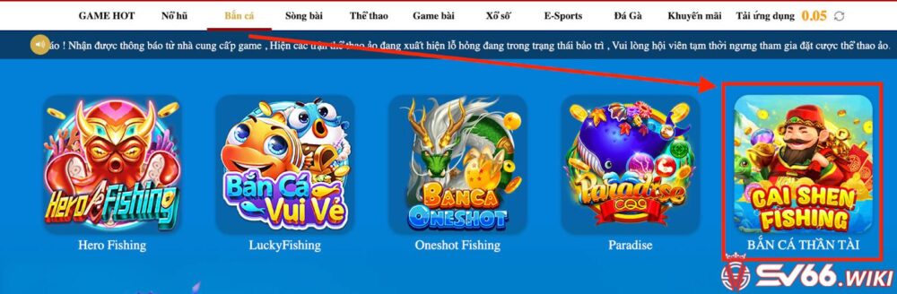 Thần Tài Bắn Cá SV66 là trò chơi luôn thu hút được đông đảo game thủ tham gia