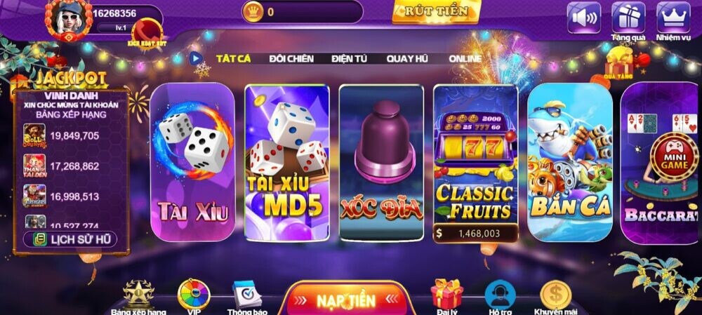 Số lượng trò chơi tại cổng game này được đánh giá là phong phú và đa dạng trong lựa chọn